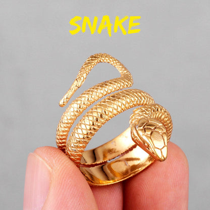 Stainless Steel Snake Ring