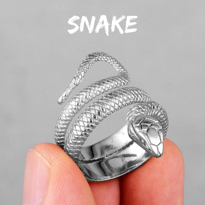 Stainless Steel Snake Ring