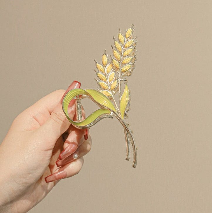 Golden Ears Of Wheat Claw Clip