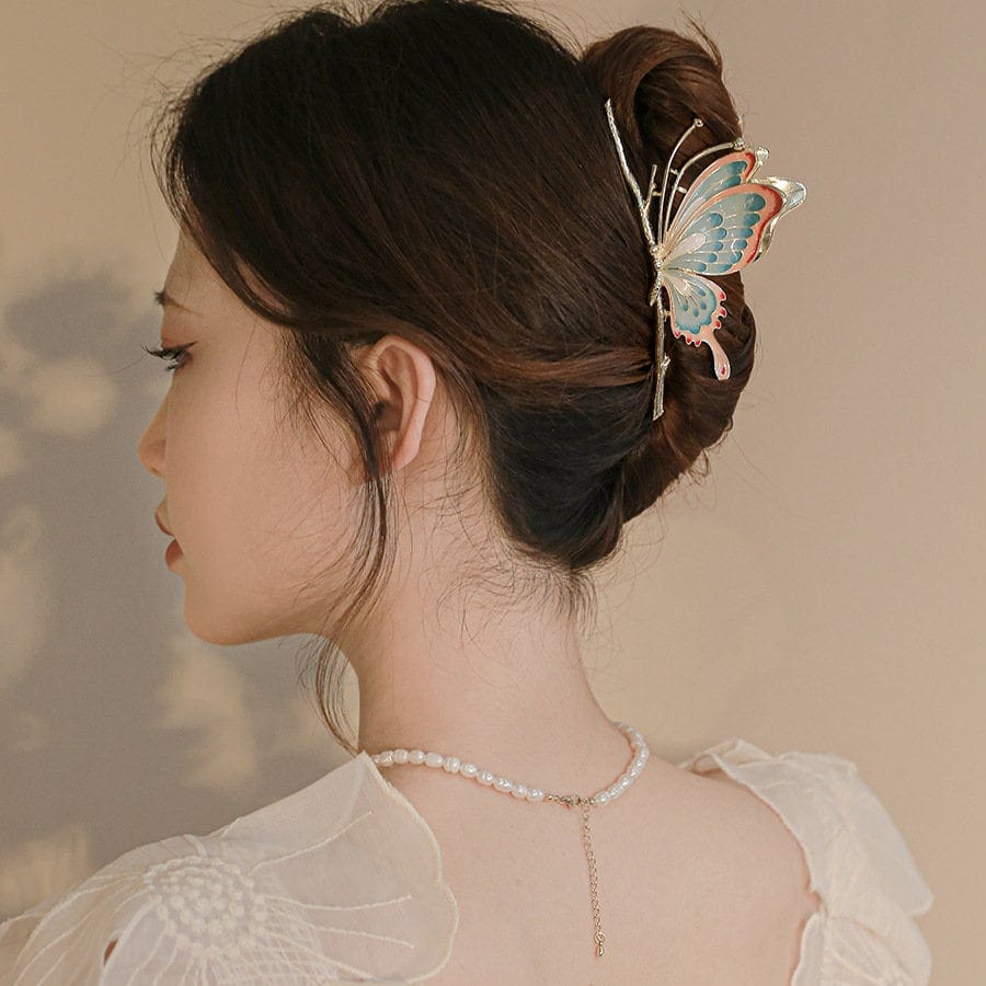 Colorful Butterfly Chignon Claw Hair Clip