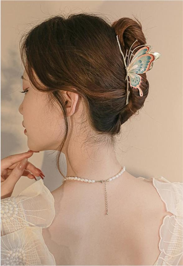 Colorful Butterfly Chignon Claw Hair Clip