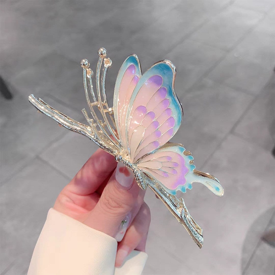 Colorful Butterfly Chignon Claw Hair Clip