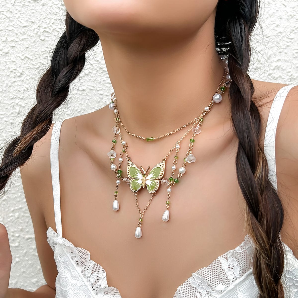 Chain Tassel Butterfly Necklace