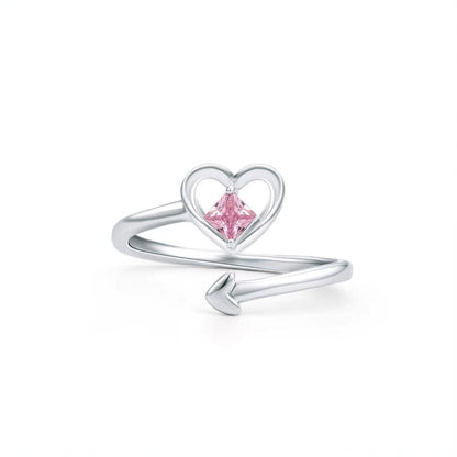 Chic Pink Devil Heart Ring