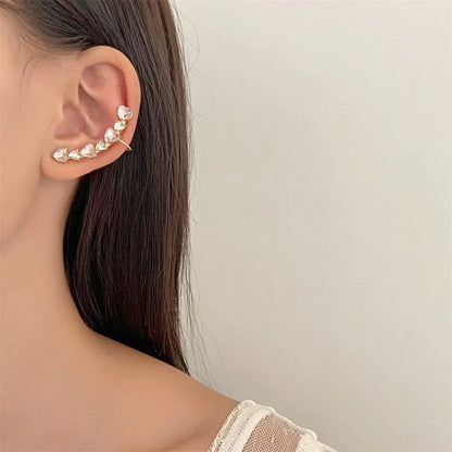 Chic Pink Ear Wrap Stud Earrings