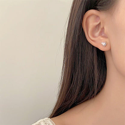 Chic Pink Ear Wrap Stud Earrings