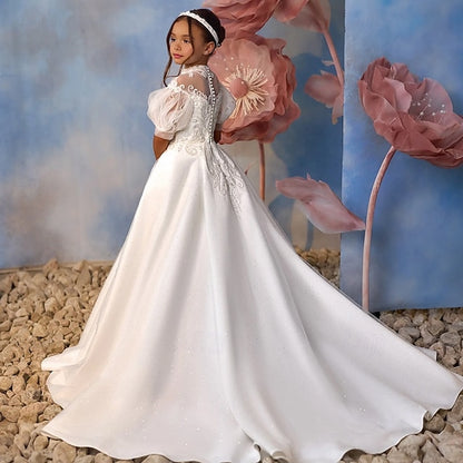 Flower First Dress Communion Girls' Party Girl