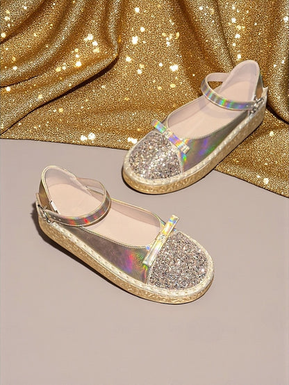 Holographic Jane Glitter Women's Mary Platform Shoes