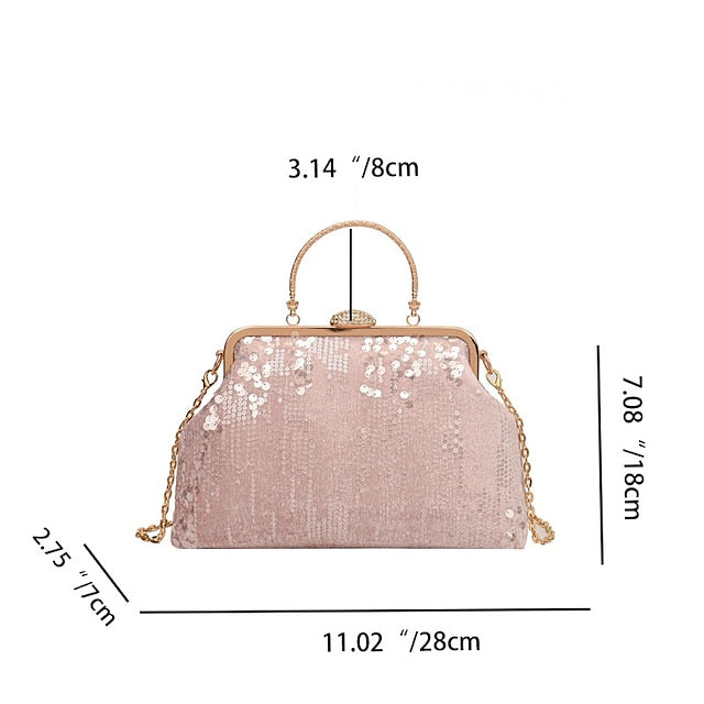 Synthetic Party Handbag Bags Women's Bag Clutch Dome