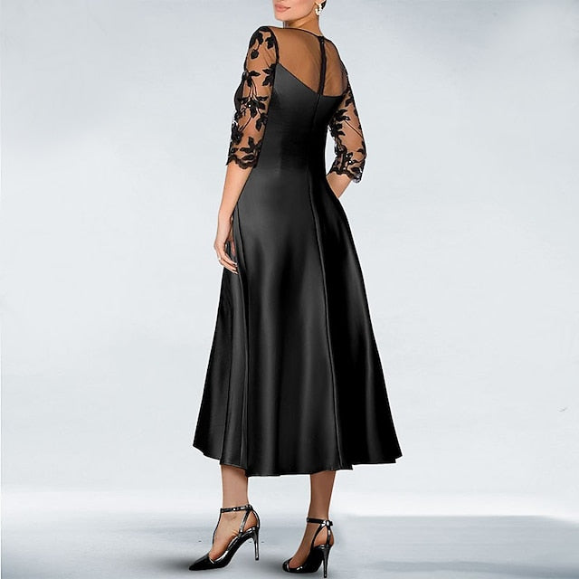 Formal Dresses Guest A-Line Elegant Cocktail Knee Dress Wedding