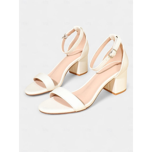 Sandals with Glitter Heel Ankle Stylish Block Women's Gold