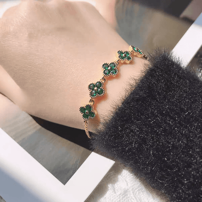 Crystal Clover Bracelet