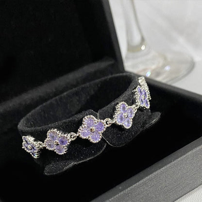 Crystal Clover Bracelet