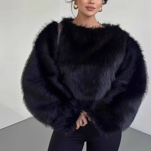 Coat Warm Leathers Comfortable Women's Fur Furs Faux