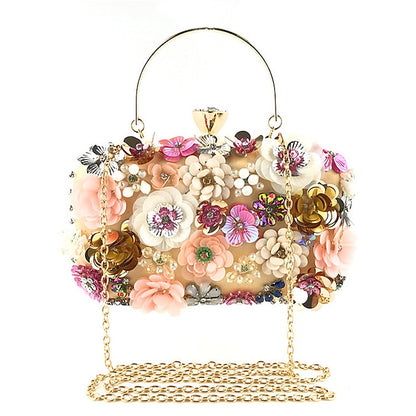 – Clutch Embellished Women's Evening 3D Floral Flower