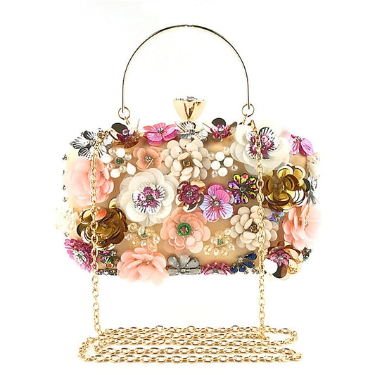 – Clutch Embellished Women's Evening 3D Floral Flower
