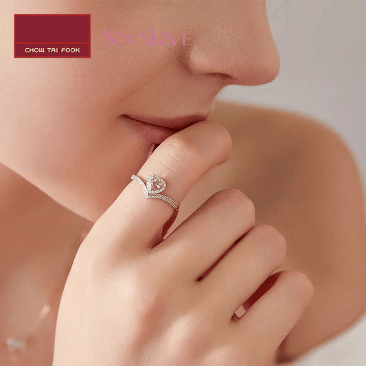 Cubic Zirconia Heart Ring