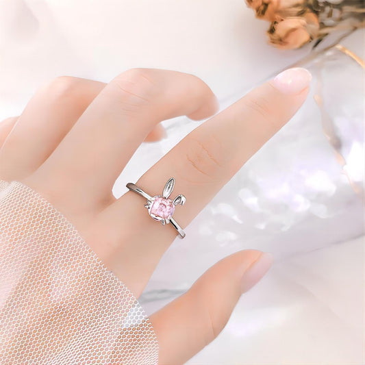 Crystal Rabbit Ring