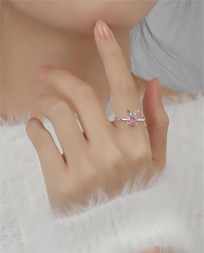 Crystal Rabbit Ring