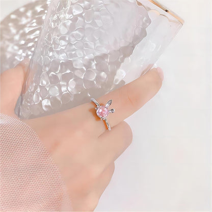 Crystal Rabbit Ring