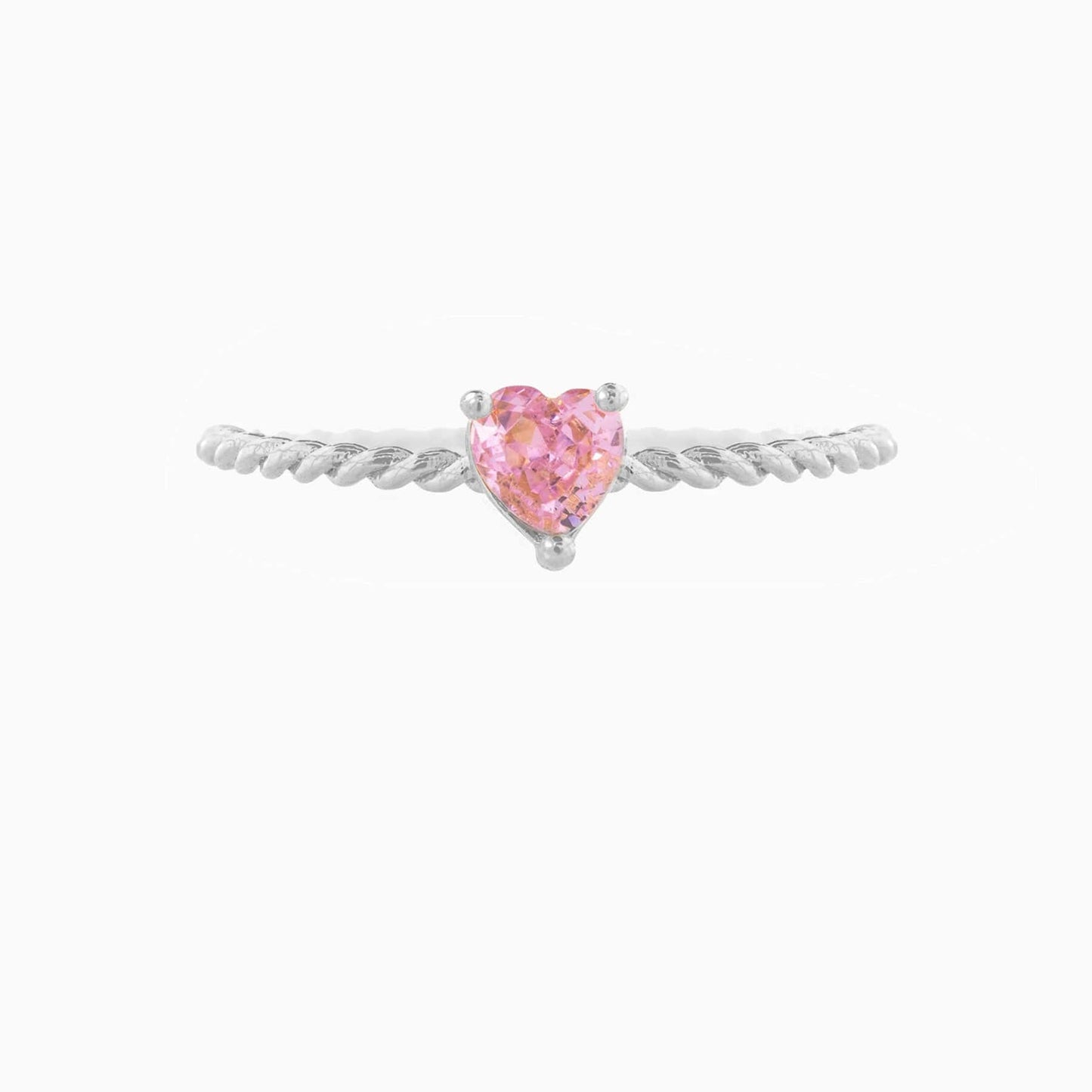 Cubic Zirconia Heart Ring