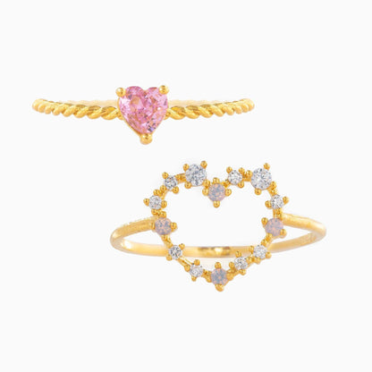 Cubic Zirconia Heart Ring