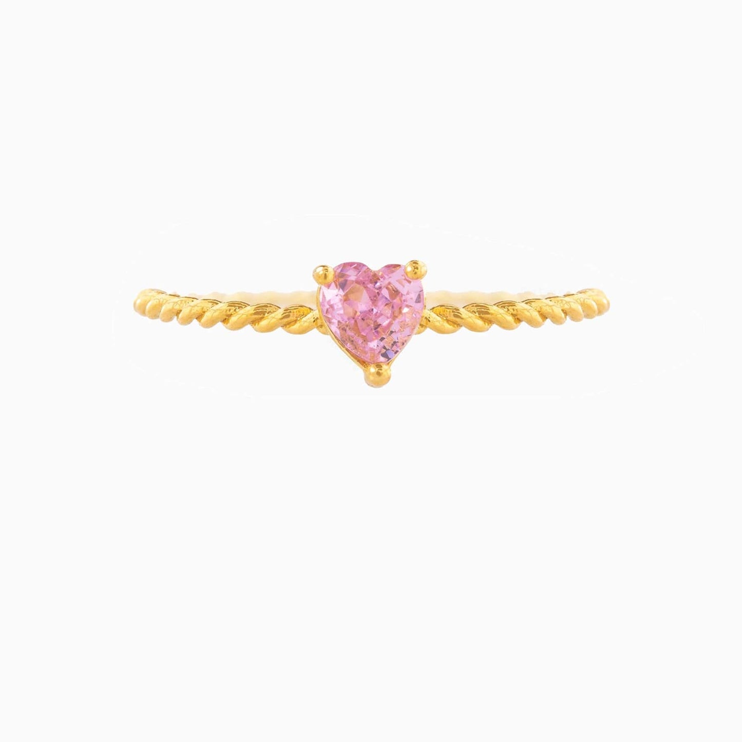 Cubic Zirconia Heart Ring