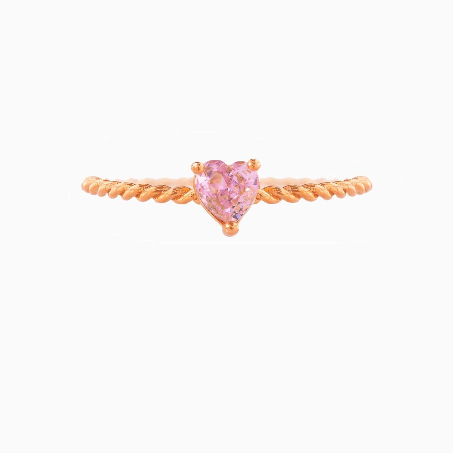 Cubic Zirconia Heart Ring