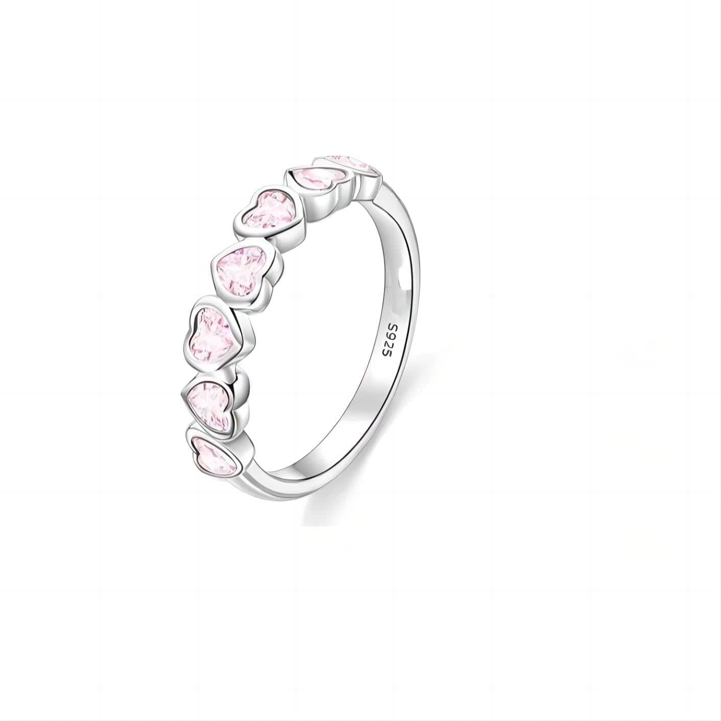 Cute Heart Matching Ring