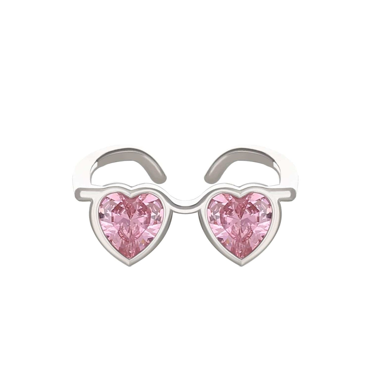 Heart Sunglasses Crystal Love Ring