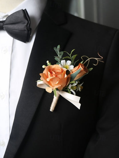 Wrist – Wedding Boutonniere Corsage Artificial Elegant and