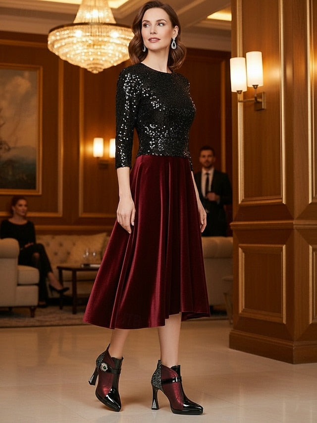 Ankle High Heel Glitter Boots Women's