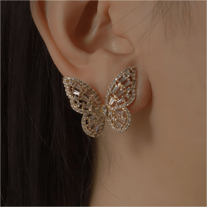 Butterfly Earposts Stud Earrings