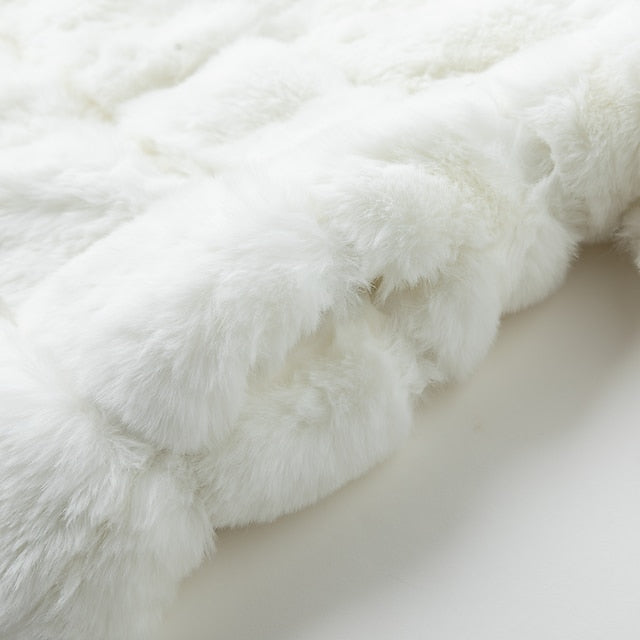 Coat Faux Comfortable Active Elegant Women's Fur Street