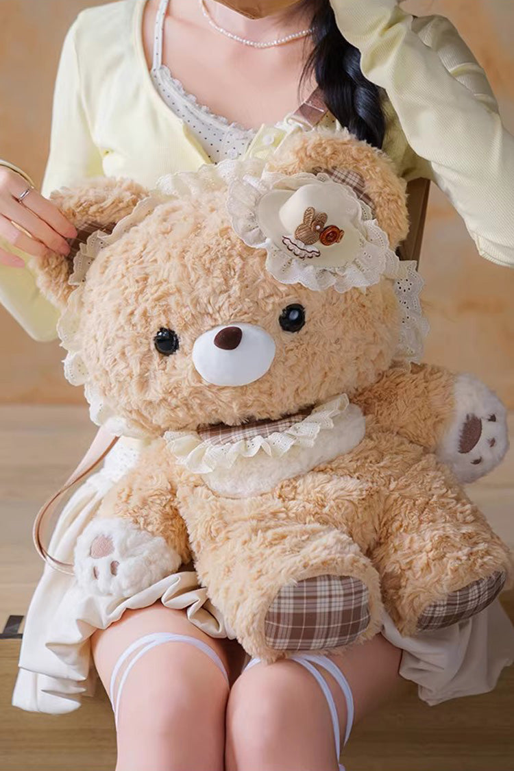 Little Bear Guli Plush Ruffle Lolita Backpack