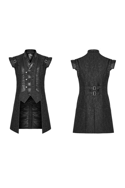Buckle Detail Punk Vest for Men