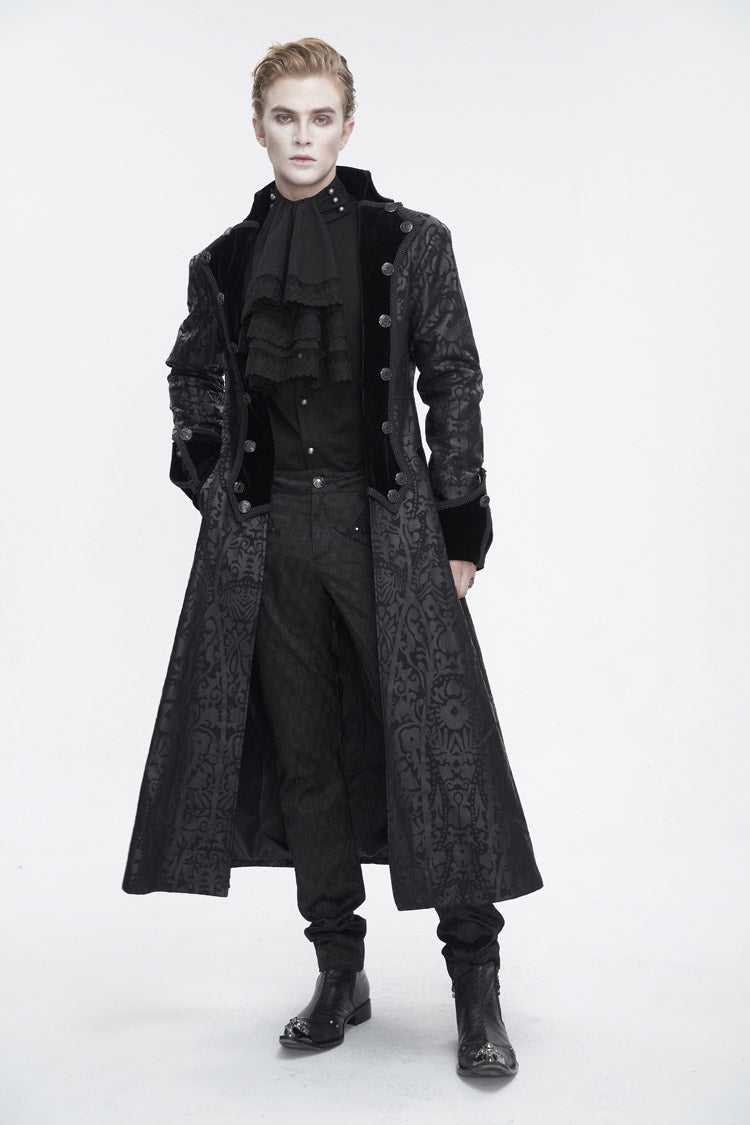 Puff-Sleeve Ruffled Lace Gothic Shirt for Men