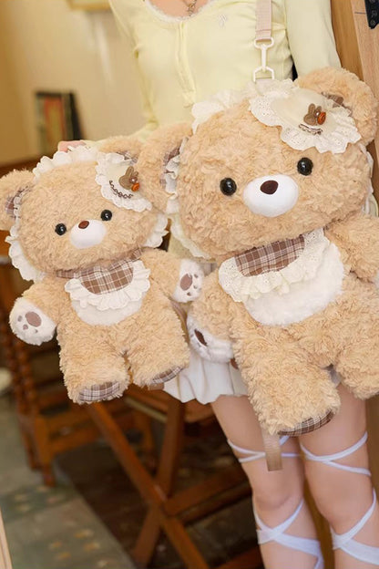 Little Bear Guli Plush Ruffle Lolita Backpack