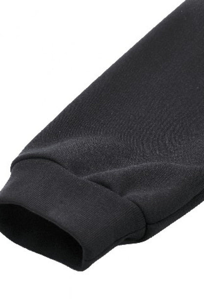 Ebony Long-Sleeve Zip-Up Gothic Batwing Hoodie