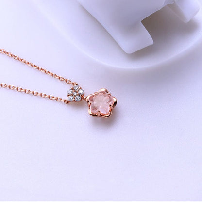 Crystal Cherry Blossom Necklace