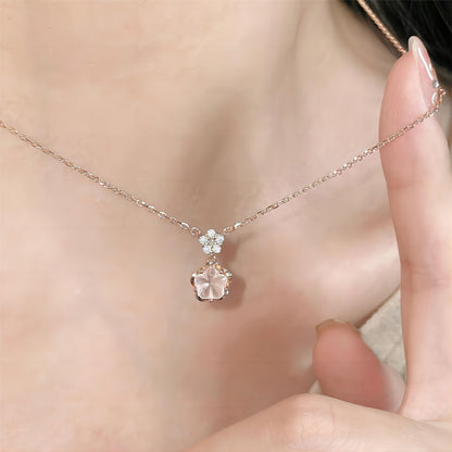 Crystal Cherry Blossom Necklace