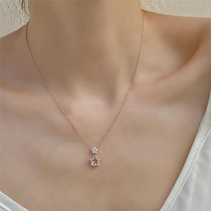 Crystal Cherry Blossom Necklace