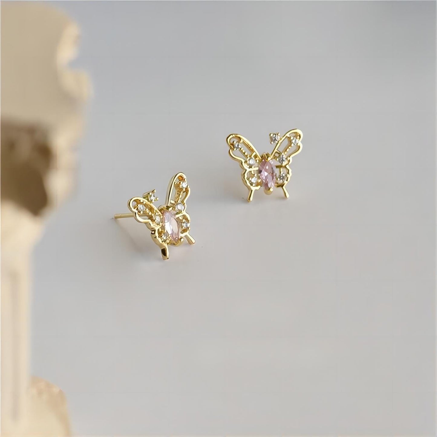 Dainty Hollowed-out Butterfly Earrings