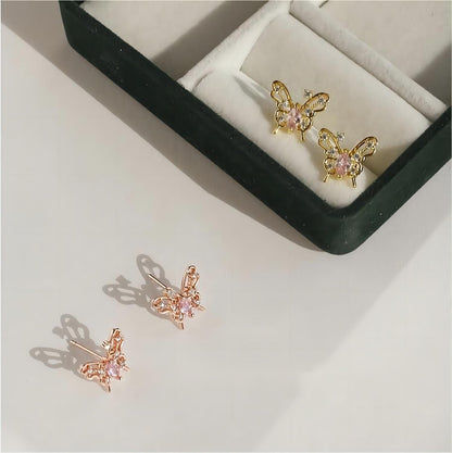 Dainty Hollowed-out Butterfly Earrings