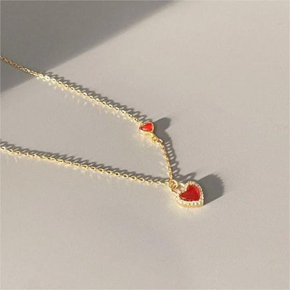 Collier en forme de cœur avec serrure et clé