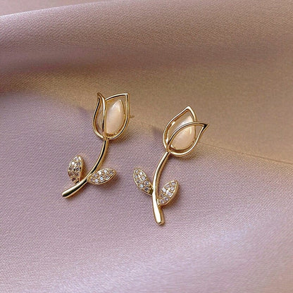 Dainty Tulip Earrings