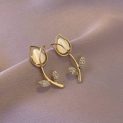 Dainty Tulip Earrings