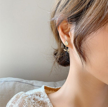 Dainty Tulip Earrings