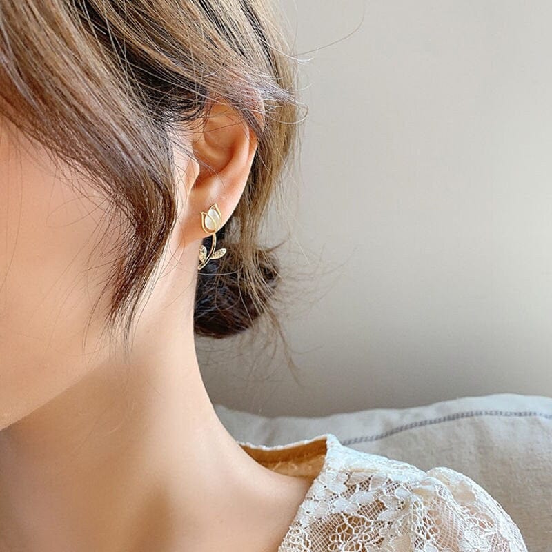 Dainty Tulip Earrings