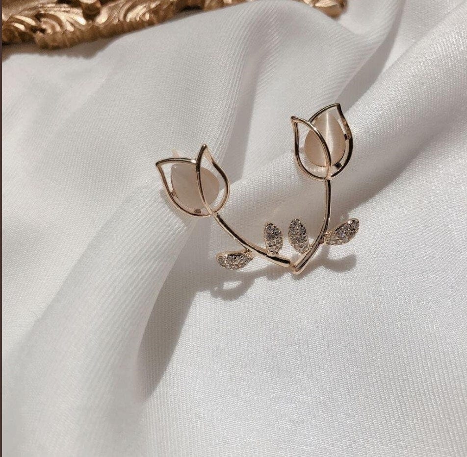 Dainty Tulip Earrings